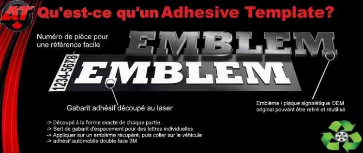 What is an adhesive template